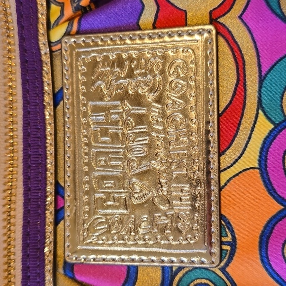 Coach poppy limited edition monogram gold mini bag - Picture 2 of 8